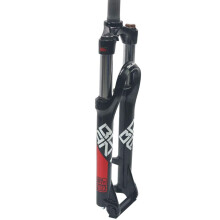 24 Inch Mountain Bike Suspension Fork, Bicycle Fork, Tapered Tube, Disc Brake, Remote Control, Adjustable Fork, Suspension Travel 100 mm
