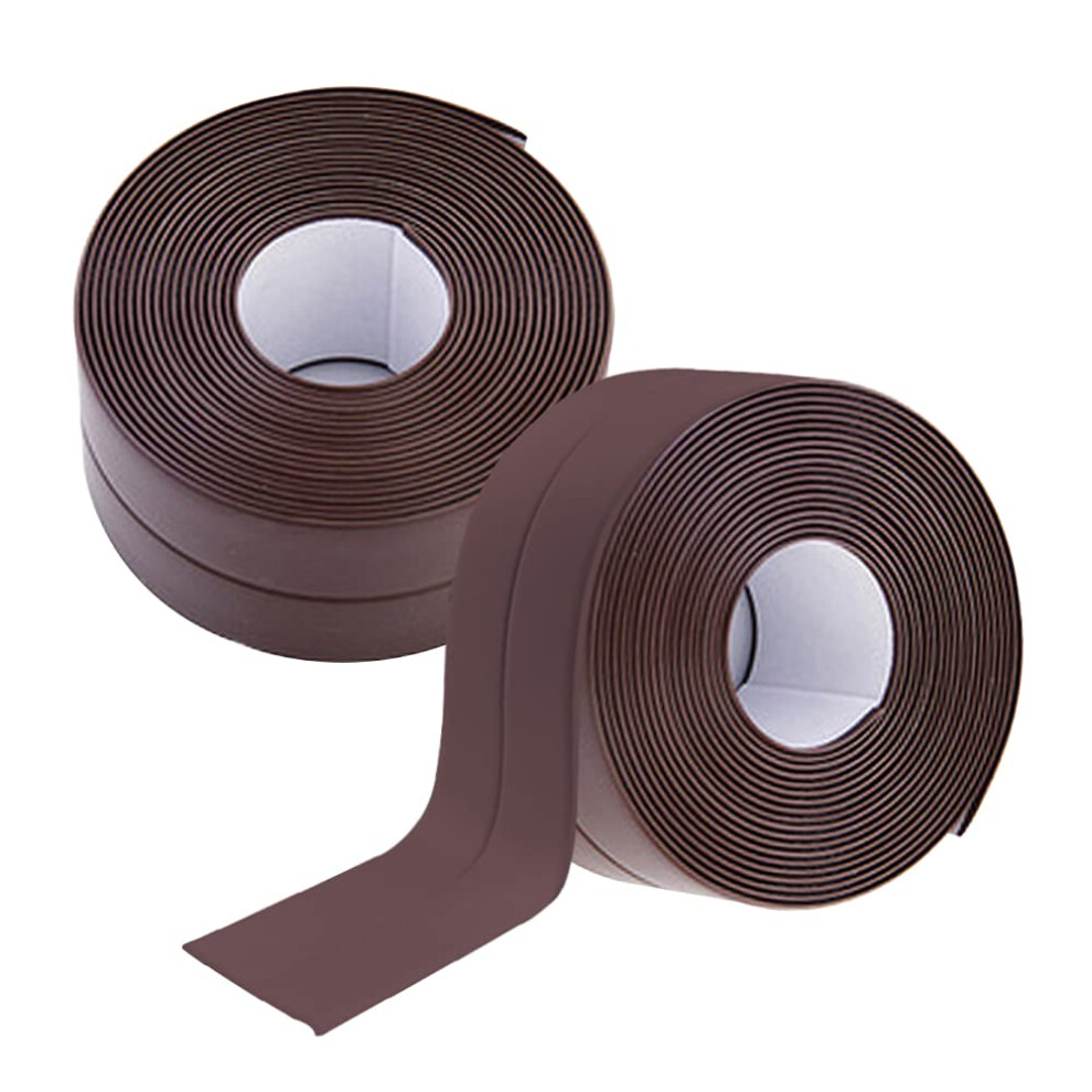 Pack Of 2 Sealing Tape Selfadhesive Tape Brown Pvc 22 Mm X 3.2 M Sealing Tape For Kitchen Worktop Bathroom Toilet 9412369726803