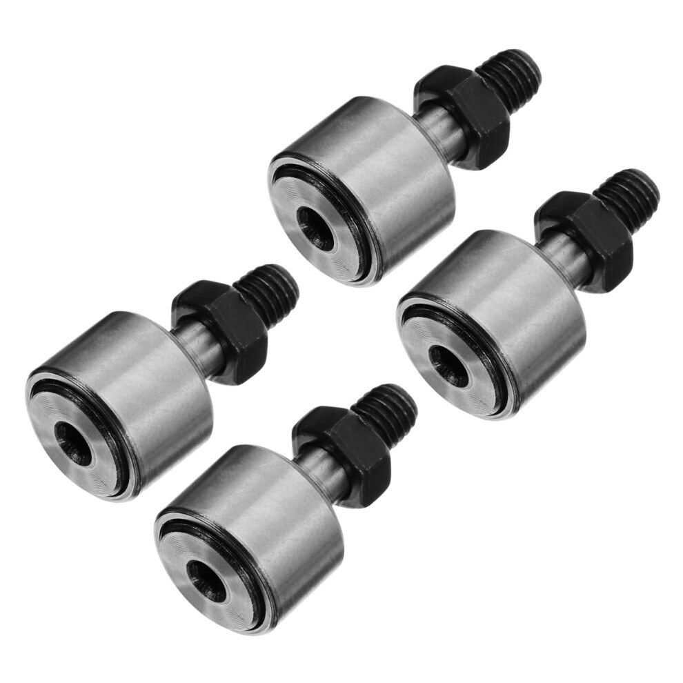4Pcs Steel Needle Roller Bearings Bolt Type Cam Follower For Load Capacity Compact Design Low Noise 9189345813986