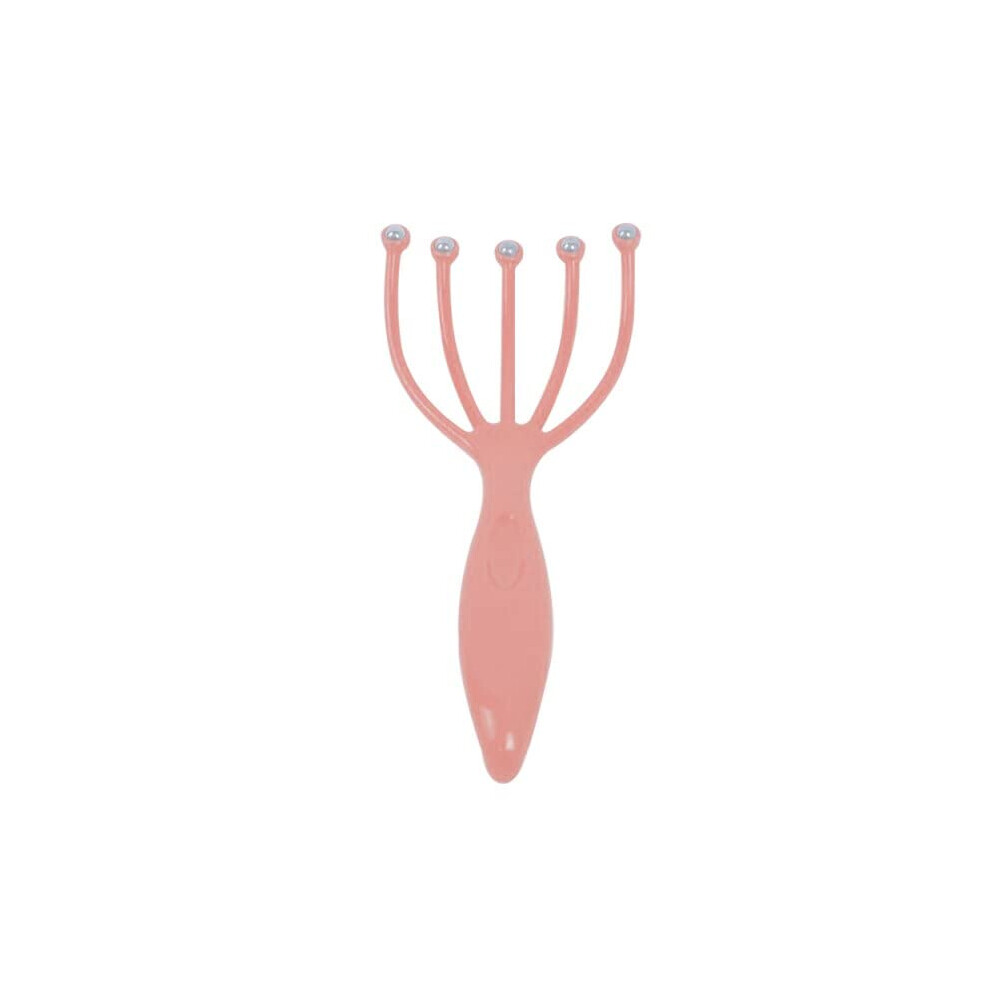 Pink Head Massage Ball Comb Fiveclaw Scalp Magnetic Bead Stress Release Hair Brush Five Finger Massager