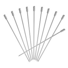 20Pcs Stainless Steel Cocktail Toothpicks, 4.25 Inch Metal Picks for Party Drinks, Silver