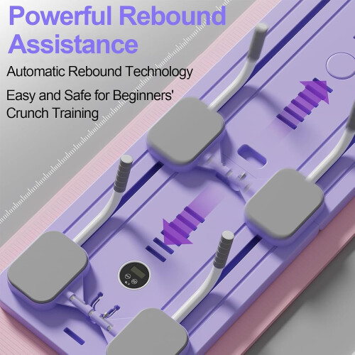 Ab Roller Wheel Training Board with Elbow Support, Automatic Rebound, Abdominal Board, Core Trainer, Home Training Equipment 2