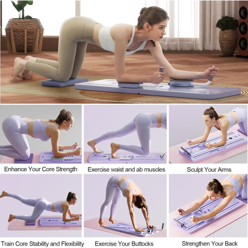 Ab Roller Wheel Training Board with Elbow Support, Automatic Rebound, Abdominal Board, Core Trainer, Home Training Equipment 1