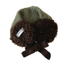 Soft Girls Earmuffs Fuzzy Warm for Ages 3 to 12-Green