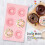 2PCS Silicone Donut Pan, Baking Tray Maker Baking Pan Making Tool Kitchen for Cake Biscuit 2
