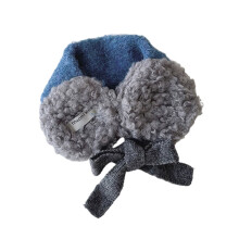 Adjustable Children's Knit Ear Protectors Ages 3 to 12-Blue