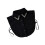 Detachable Lapel Collar False Elaborate Girls Collar-Black 1