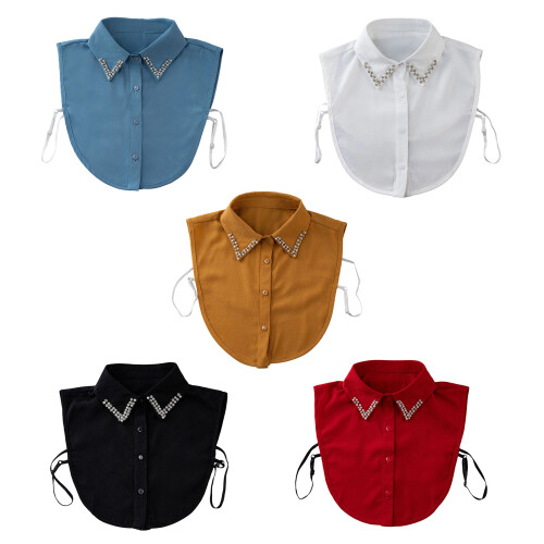Detachable Lapel Collar False Elaborate Girls Collar-Black 1