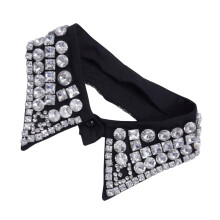 Fashion Beadwork Detachable Collar Removeable Faux Collar-Black