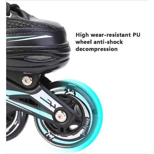 Four Round Roller Inline Skates – DOT Certified Aluminium Frame, ABEC7 Bearings 2