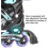 Four Round Roller Inline Skates – DOT Certified Aluminium Frame, ABEC7 Bearings 4