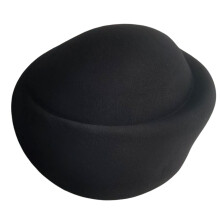 British Style Beret Headwear Soft Fabric Adjustable Fit 7-Black