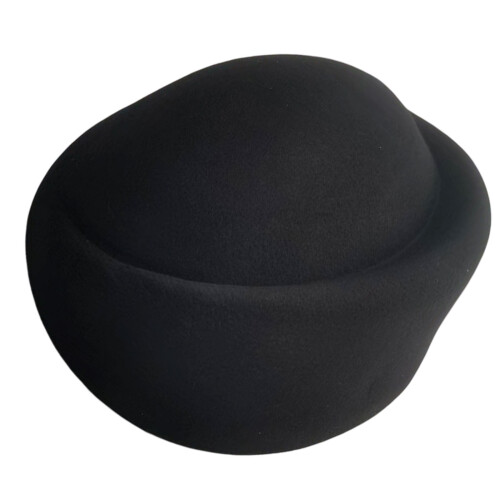 British Style Beret Headwear Soft Fabric Adjustable Fit 7-Black