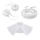 Unisex Polyester False Collar Set Neck Wrap Cosplay-white suit 1