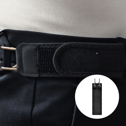 Functional Metal Hook Stretch Waistband, Unisex-Black 2 1