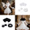 Unisex Polyester False Collar Set Neck Wrap Cosplay-white suit 3