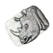 Zinc Alloyed Rhinoceros Belt Buckle Western Charm Waistband