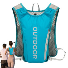 Flowing Water Vest, Hydration Pack Backpack, 5L Running Vest for Men and Women, Cycling Bag with Reflective Stripes