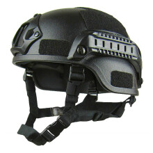 Jitong Tactical Helmet Military Style Protective Helmet for Airsoft Paintball Outdoor Sports Mountain Bike Cycling Shooting Black