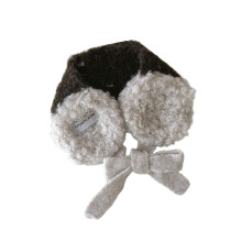 Knit Ear Muffs for Children Ages 3 to 12 Providing-Coffee