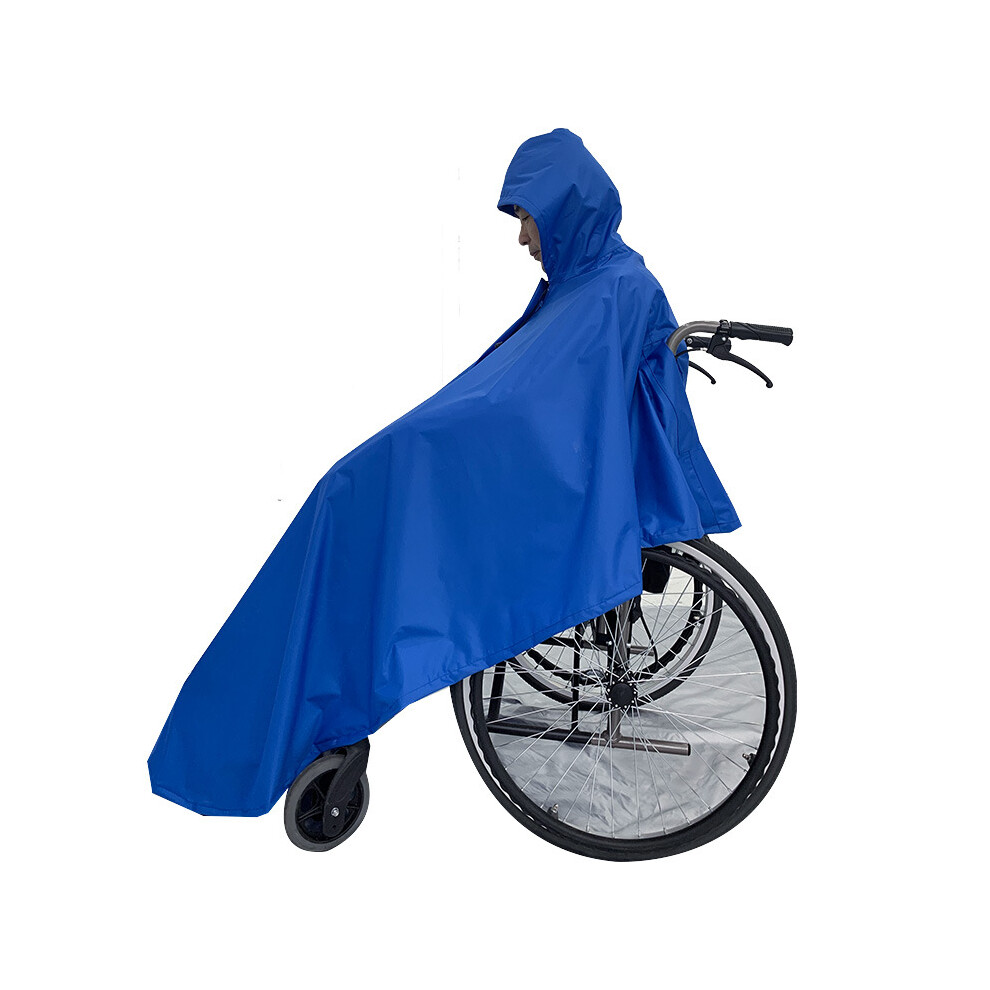 Inf Waterproof Poncho Cover For Wheelchairs Blue