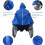 Wasserdichter Poncho-Überzug für Rollstühle Blue 4