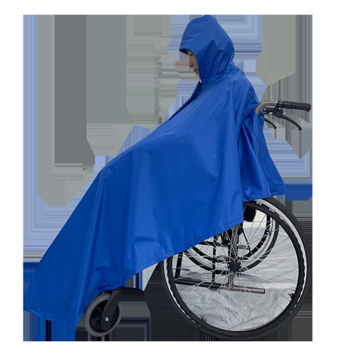 Wasserdichter Poncho-Überzug für Rollstühle Blue 2