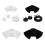 Detachable Collar Set Practical Polyester-White accordion shaw 2