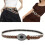 Gothic Black Eyelet Detailed Adjustable Waist Strap For-brown 2