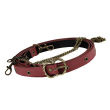 Medieval Belt Chain Detail Nordic PU Material Buckles for-Red B
