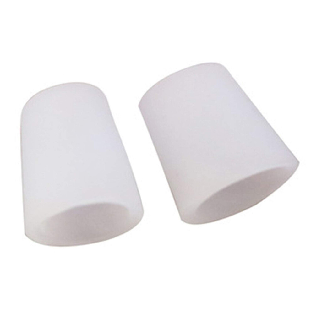 Sawyerda Pack of 2 Toe Protectors, Open Gel Toe Tube, Toe Cushion Tube Toe Cap Gel Corn Protector for Calluses, Blisters, Corns