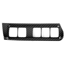 ABS kunststof dashboardconsolebekleding met koolstofvezelstructuur, auto-interieuraccessoires, koplampenschakelaarafdekking, upgrade uw interieur