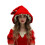 Elastic Knitted Witch Hat Warm Headwear for Winter-Red 1