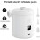 Rechargeable Air Pump, Quick Fill Inflator Deflator, Lightweight, Compact, White, Black 2