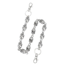 Stylish Hollow Skull Pants Chain For Rock Concerts And-Silver