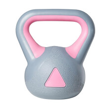 1 x Rubberized Kettlebell Fixed Kettlebell Kettlebell Weight Plates Fitness Pot Carry Sports