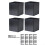 Aesthetic Lshaped, adjustable post protectors for maximum durability on wooden posts (4 pieces) 1