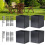 Aesthetic Lshaped, adjustable post protectors for maximum durability on wooden posts (4 pieces) 3