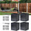 Aesthetic Lshaped, adjustable post protectors for maximum durability on wooden posts (4 pieces) 5
