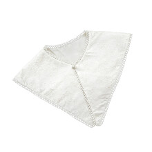 White Polyester Fashion Collar Insert Unique Patterns-White