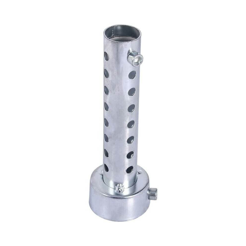Universal Motorcycle Exhaust Silencer, Removable Silencer Adjustable Muffler For Tailpipe 45Mm Enhances Riding Experience, High Performance Silver 9190834910703