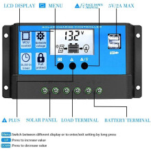 Solar Energy Maestro: Pwm Solar Charge Controller, Industrial Microcontroller Ensures Robust Performance, Multiple Load Control Modes For Seamless