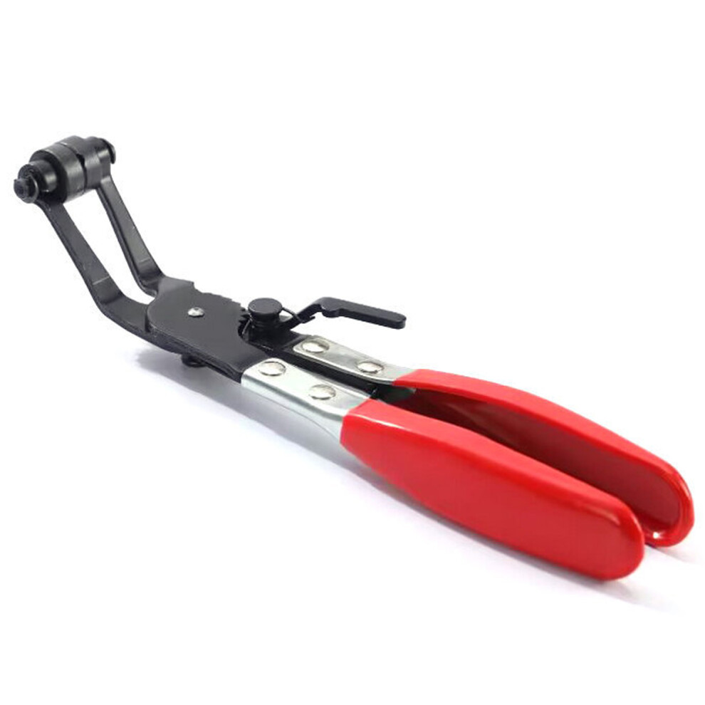 Heavy-Duty Flexible Hose Clamp Plier, Spring-Loaded Ratchet Mechanism For Versatile Size Range And Comfortable Grip 9128293319843