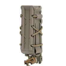 Tactical 9MM / 45ACP Magazine Pouch MOLLE Mag Holder Rifle Mag Pouch Belt Airsoft Pistol Magazine Pouches Fast Attach Carrier Tan