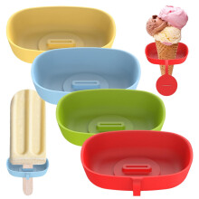 Ice Pop Stick Holder, No Drip, Popsicle Holder, Reusable Freeze Popsicle Holder, Popsicle Stick Holder for Birthday on a Stick, 4 Colors