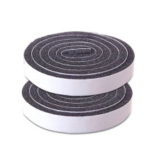 2 Rolls Foam Sealing Tape 1.5cm Wide x 1cm Thick Foam Strips Self Adhesive Rubber Door Weather Stripping Black