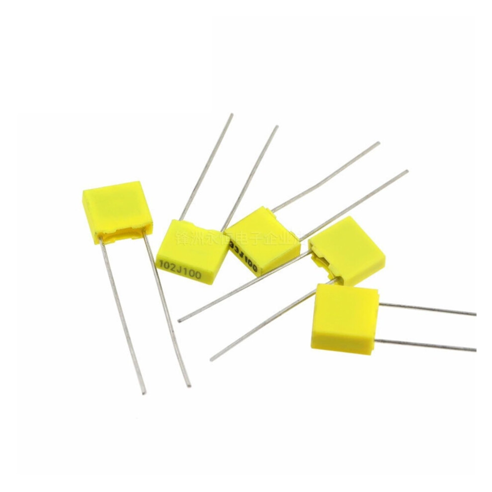 20Pcs Correction Capacitor 1Nf 102J 100V 5Mm Polypropylene Film Capacitor Ref: 5846 9412369731272