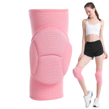 Volleyball Knee Pads for Girls, Flexible Yoga Knee Pads, Thickened Sponge Knee Support, Elastic Knee Support pink M