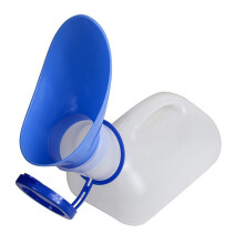 Portable Urinal, Unisex Travel Potty for Car, Bedside Commode for Men and Women, Bedpan Bottle with Lid and Funnel, Mobile Toilet, Travel Urinal.