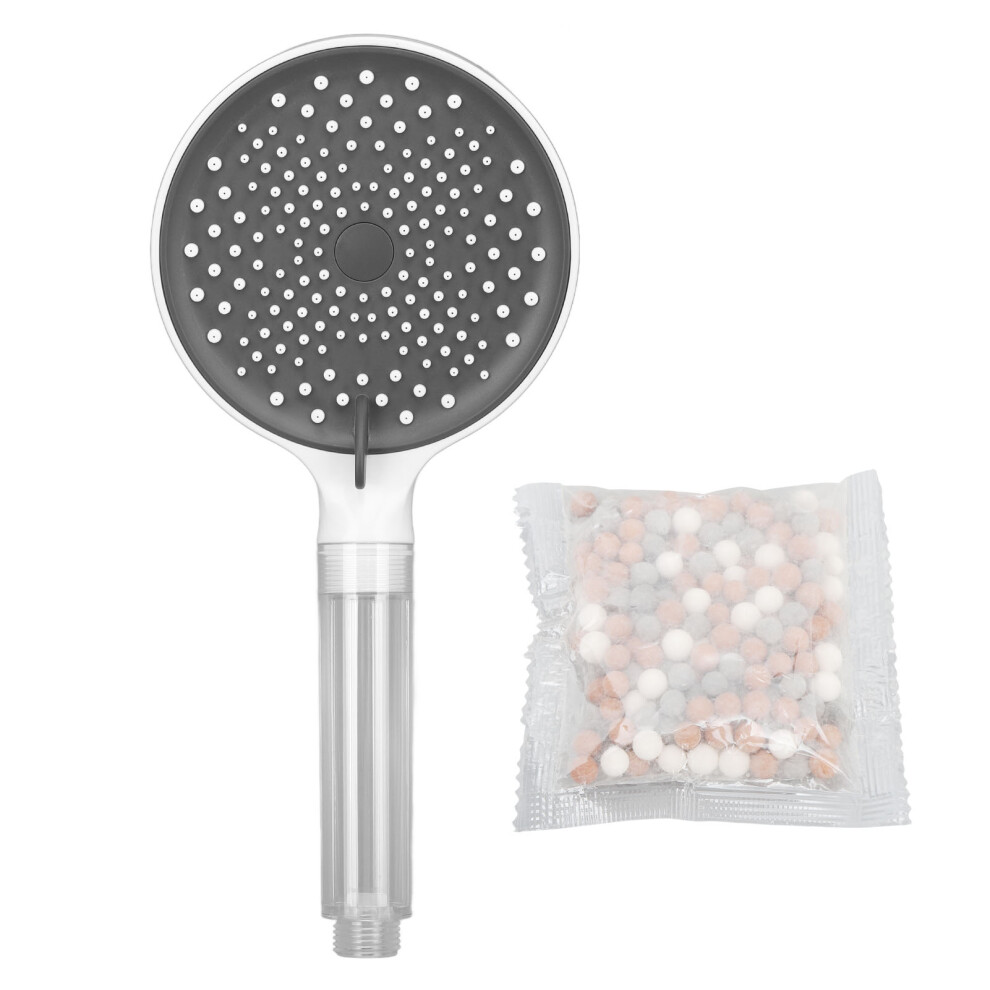 Ionic Showerhead Featuring Mineral Stone Bead Balls Triple Filtration System High Pressure Handheld Shower Head Purifying Water For Spa Like Showers A 9453559452973